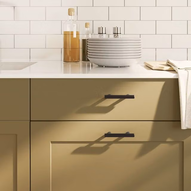 Berkfield Home Matt Black Stainless Steel Bar Cabinet Handles, 20 Pack, 64 mm – 1