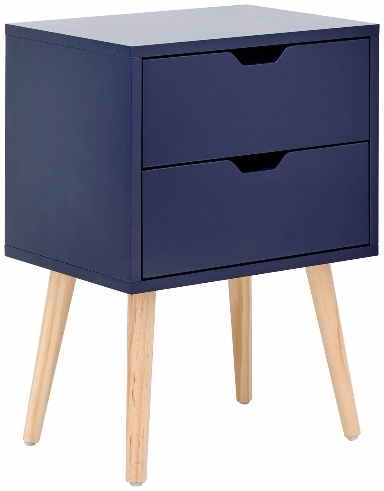 GFW Nyborg Pair of 2 Drawer Bedside Tables in Nightshadow Blue – 2