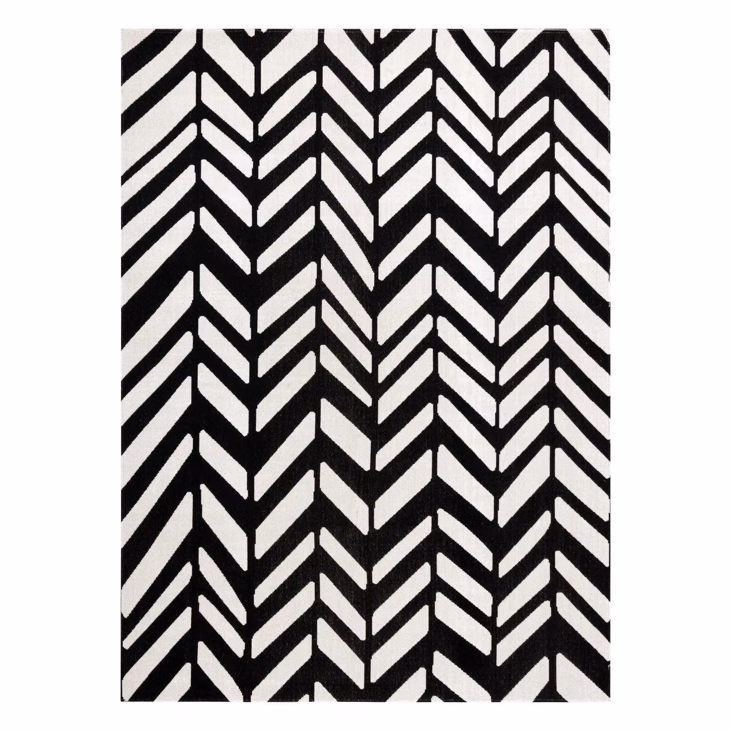 RugsX Mundo Modern Rectangular Rug in Beige and Black, W: 160 cm, L: 220 cm – 1