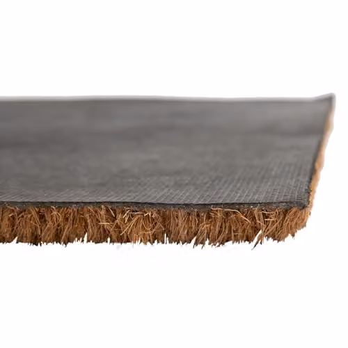 Nicola Spring Coir Door Mat with Zig Zag Graphic, Brown and Multicolour, W: 60 cm, D: 40 cm – 4