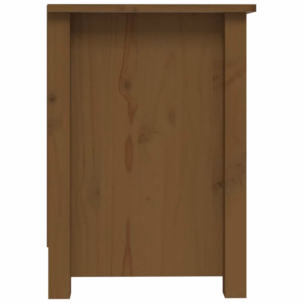 Berkfield Home Rustic Solid Wood Pine TV Cabinet in Honey Brown, W: 103 cm, D: 36.5 cm, H: 52 cm – 4