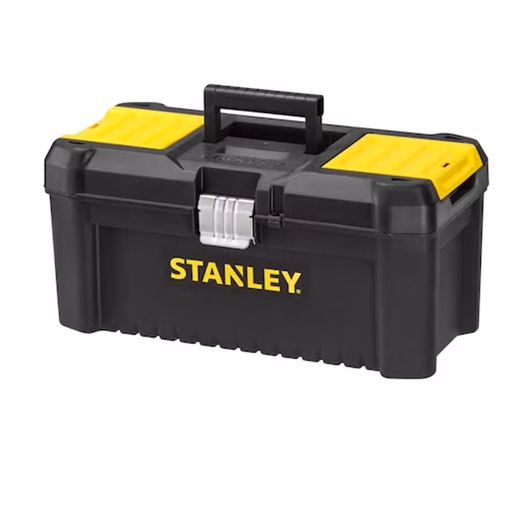Stanley Essential Metal Tool Box in Black, W/D/H: 40.6 x 19.5 x 20.5 cm – 2
