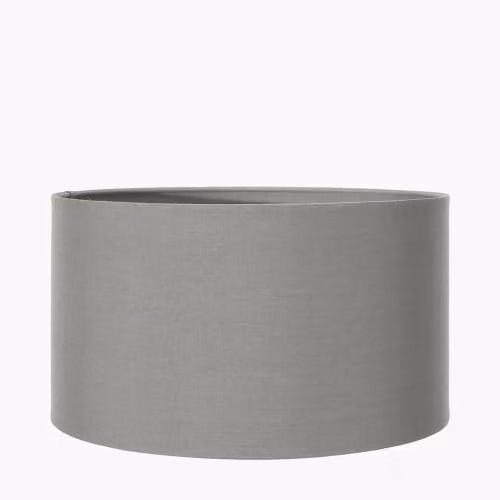 Pacific Lifestyle Grey Cylinder Fabric Lampshade with Reducer Ring, Diameter: 30 cm – 2