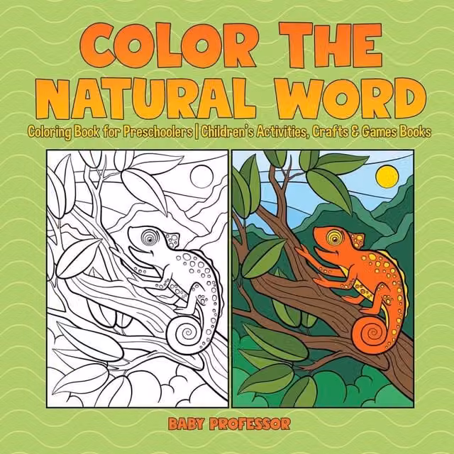 Baby Professor Colour the Natural World Multicolour Preschoolers Coloring Book