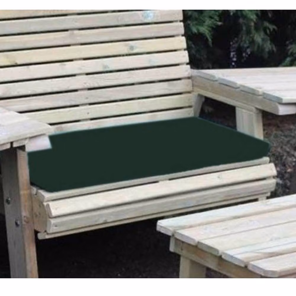 Churnet Valley Garden Furniture Ltd Triple Waterproof Green Outdoor Seat Pads with Foam Filling – 2