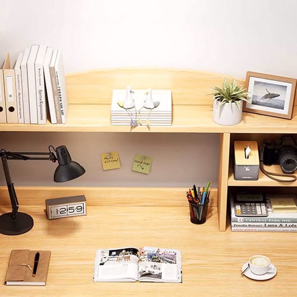 Havendro Computer Desk with Shelves in Beige, W/D/H: 120 x 45 x 45 cm – 4