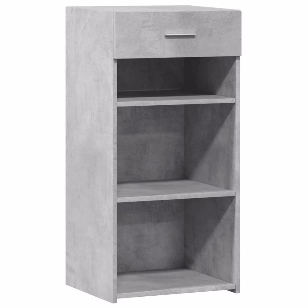 Berkfield Home Sideboard in Concrete Grey, Matt MDF, W/D/H: 45 x 42.5 x 93 cm – 3