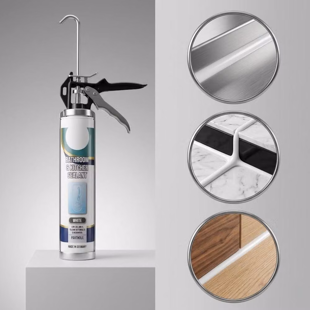 Bedsland Waterproof Anti Mould Silicone Sealant for Bathroom and Kitchen, 260ml, White – 3