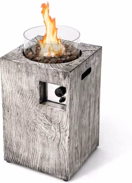 Costway 8.79kW Propane Gas Fire Pit Table in Grey – 1