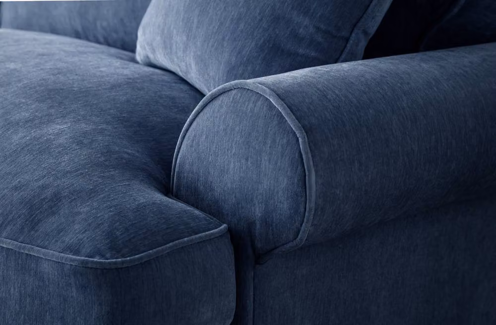 The Great Sofa Company Ezra Right Hand Velvet Corner Sofa in Blue – 3
