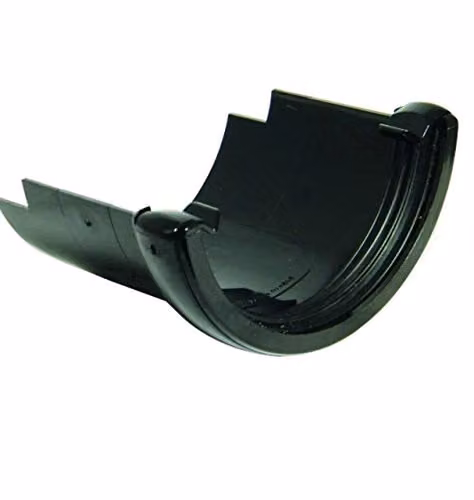 FloPlast 112mm Round to Round Iron Adaptor, Black