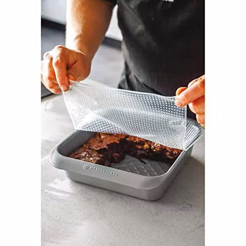 MasterClass Set of 4 Airtight and Leakproof Silicone Stretch Lids in Transparent – 3