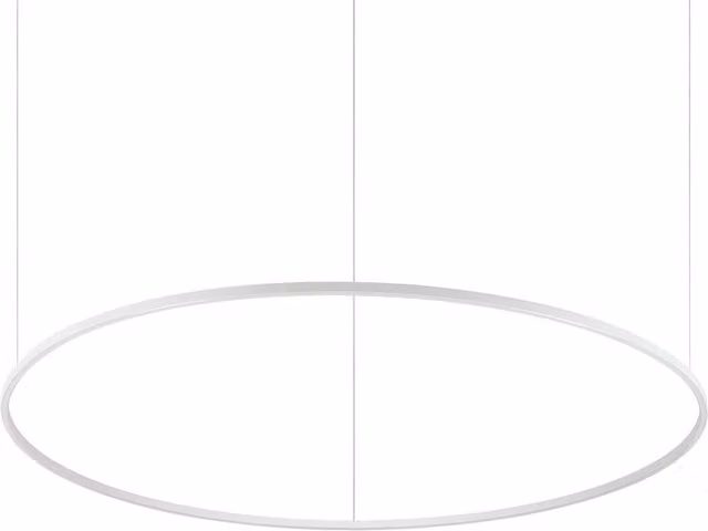 Ideal Lux Oracle Slim Round Integrated LED Pendant Ceiling Light - White