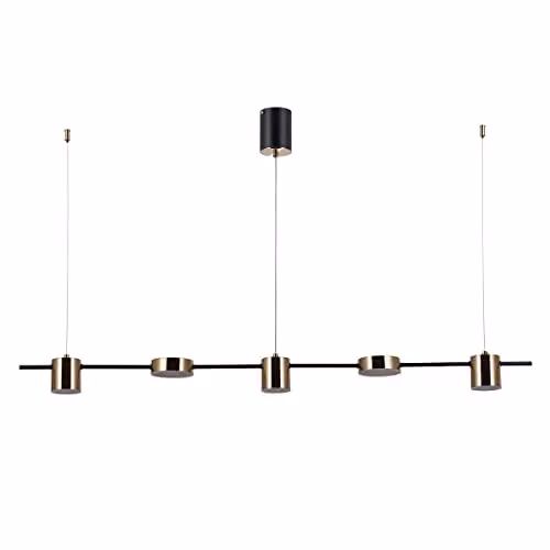 Netlighting Remdal Modern LED Bar Pendant Ceiling Light, Black, W: 120 cm – 1