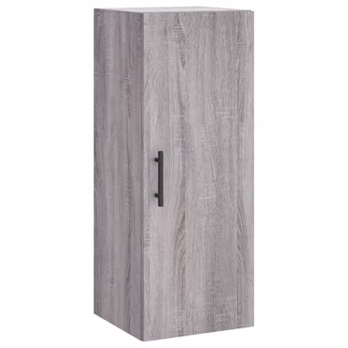 vidaXL Modern Wall Mounted Cabinet in Grey, W/D/H: 34.5 x 34.0 x 90.0 cm