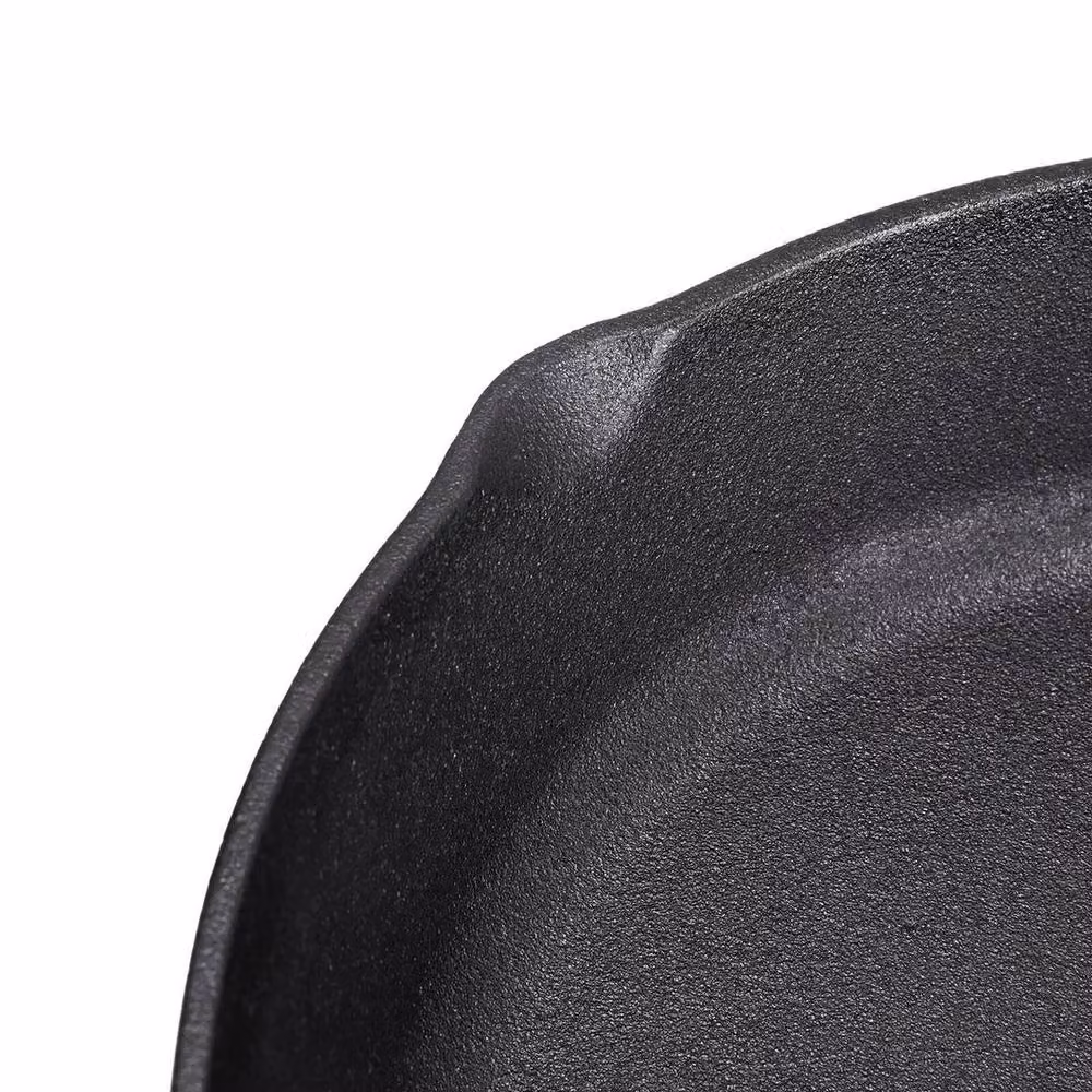 KORVIXA Uncoated Cast Iron Frying Pan in Black, 100 ml – 3