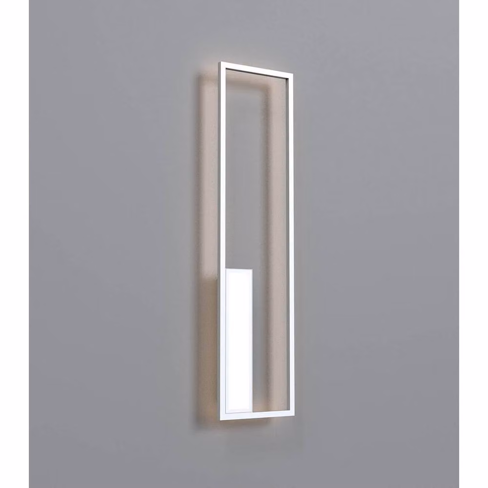 Netlighting Boutique Rectangular LED Wall Lamp, Dimmable, 50W, 3000K Warm White, 2740lm, White – 2