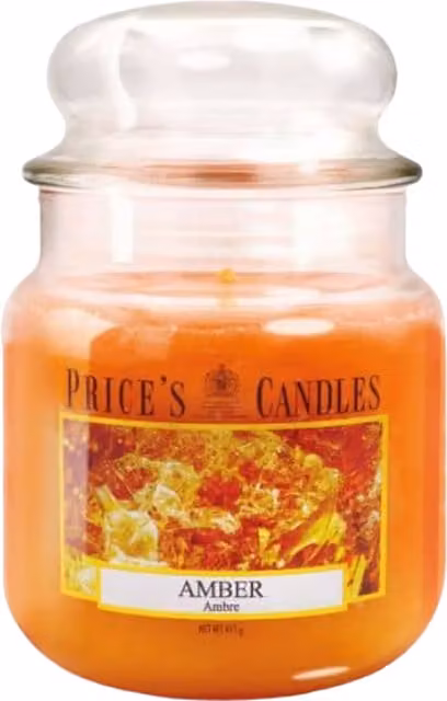 Price's Candles Amber Scented Jar Candle in Orange, Medium