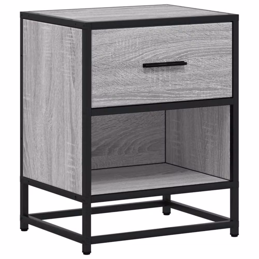 Berkfield Home Decorative Bedside Cabinets, 2 Piece Set, Grey Sonoma, W: 40 cm, D: 31 cm, H: 50 cm – 6