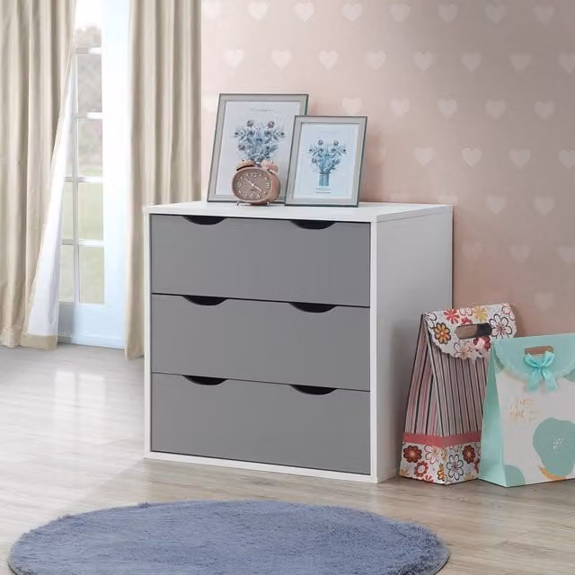 Timber Art Design UK Alton Three Drawer Chest in Grey