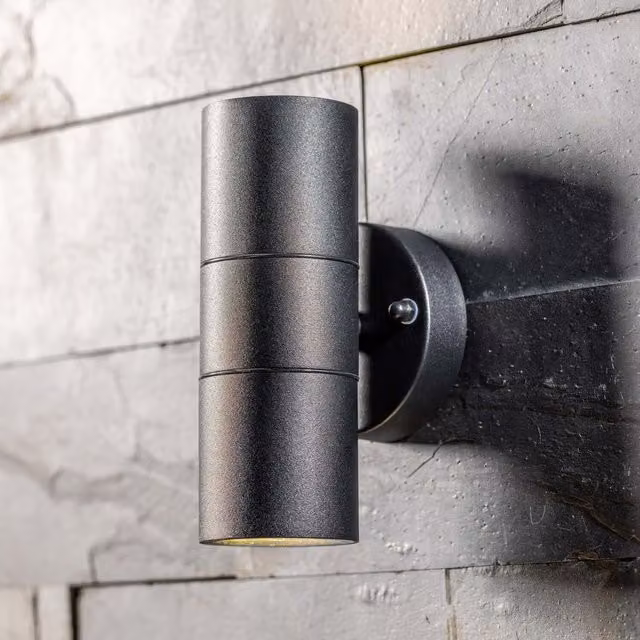 CGC MIA Dark Grey Stainless Steel Up Down Outdoor Wall Light IP44