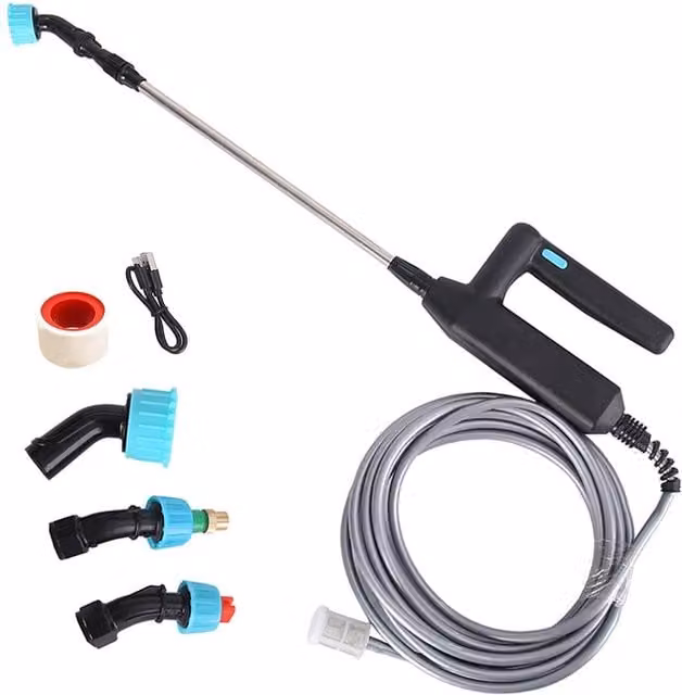 Ventryn Portable Electric High Pressure Spray Washer in Black and Multicolour – 1