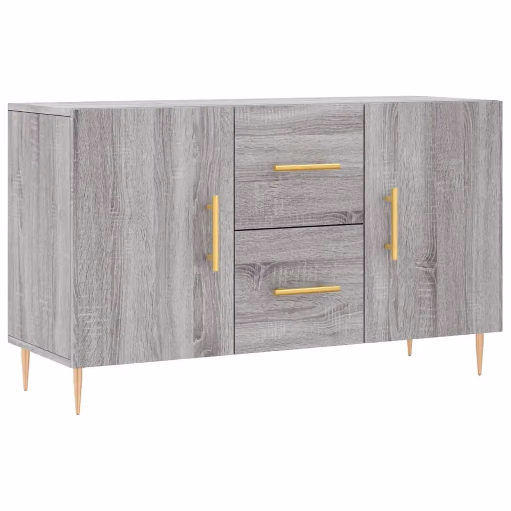 Berkfield Home Modern Grey Sonoma Sideboard, W/D/H: 100 x 36 x 60 cm – 2