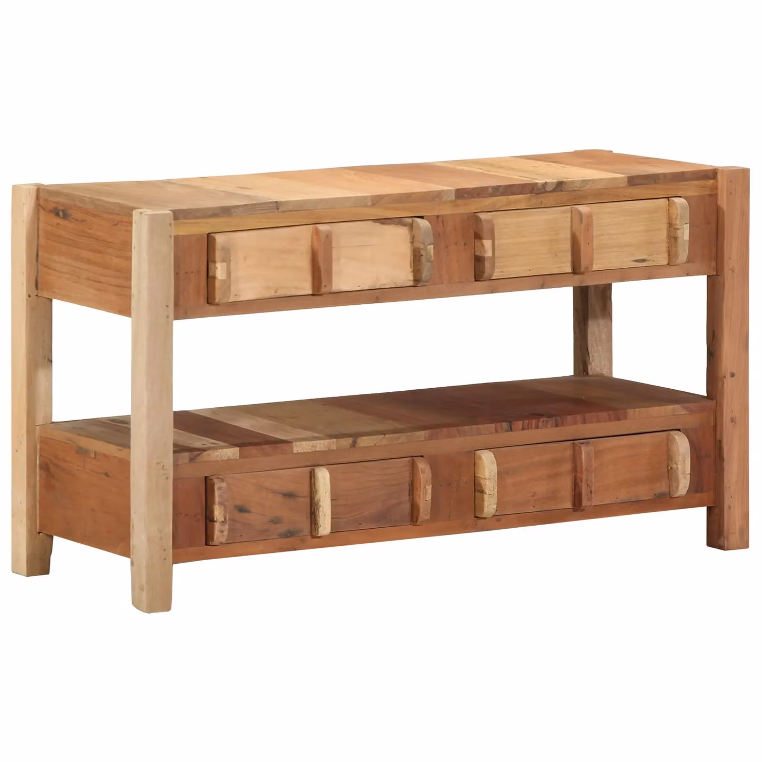 Berkfield Home Rustic Reclaimed Solid Wood TV Cabinet in Brown, W/D/H: 83 x 33 x 46 cm – 2