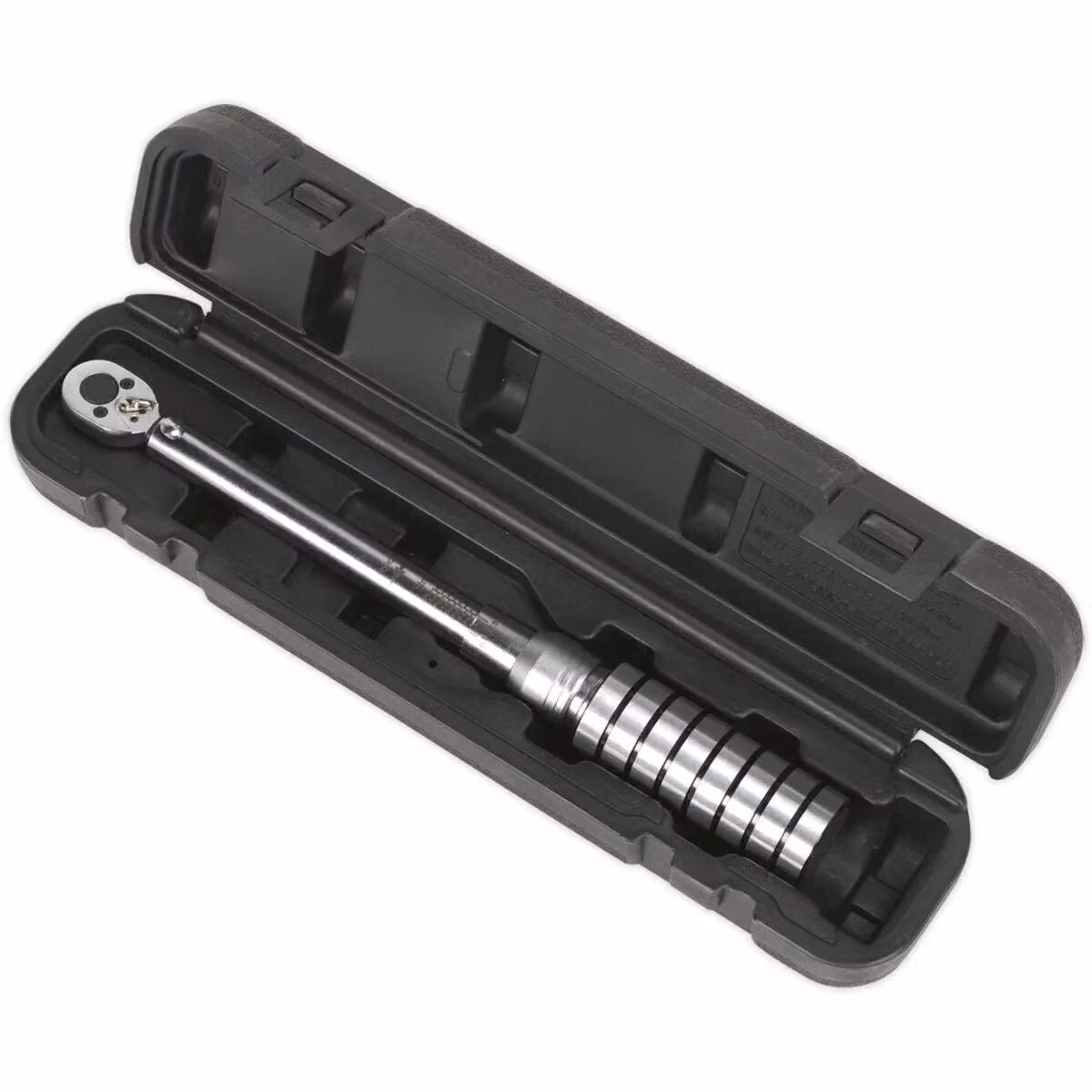Loops Micrometer Style Torque Wrench with 1/4 inch Square Drive and Flip Reverse Function, 4 to 20 Nm Range, Silver and Multicolour – 3