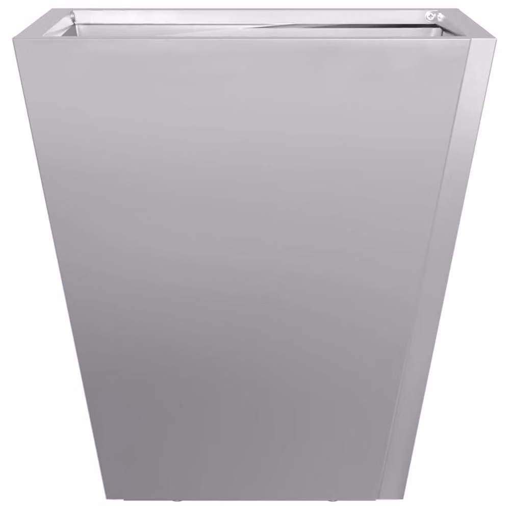 Berkfield Home Garden Planters, 2 Pack, Grey Galvanised Steel, W/D/H: 40 x 40 x 40 cm – 2