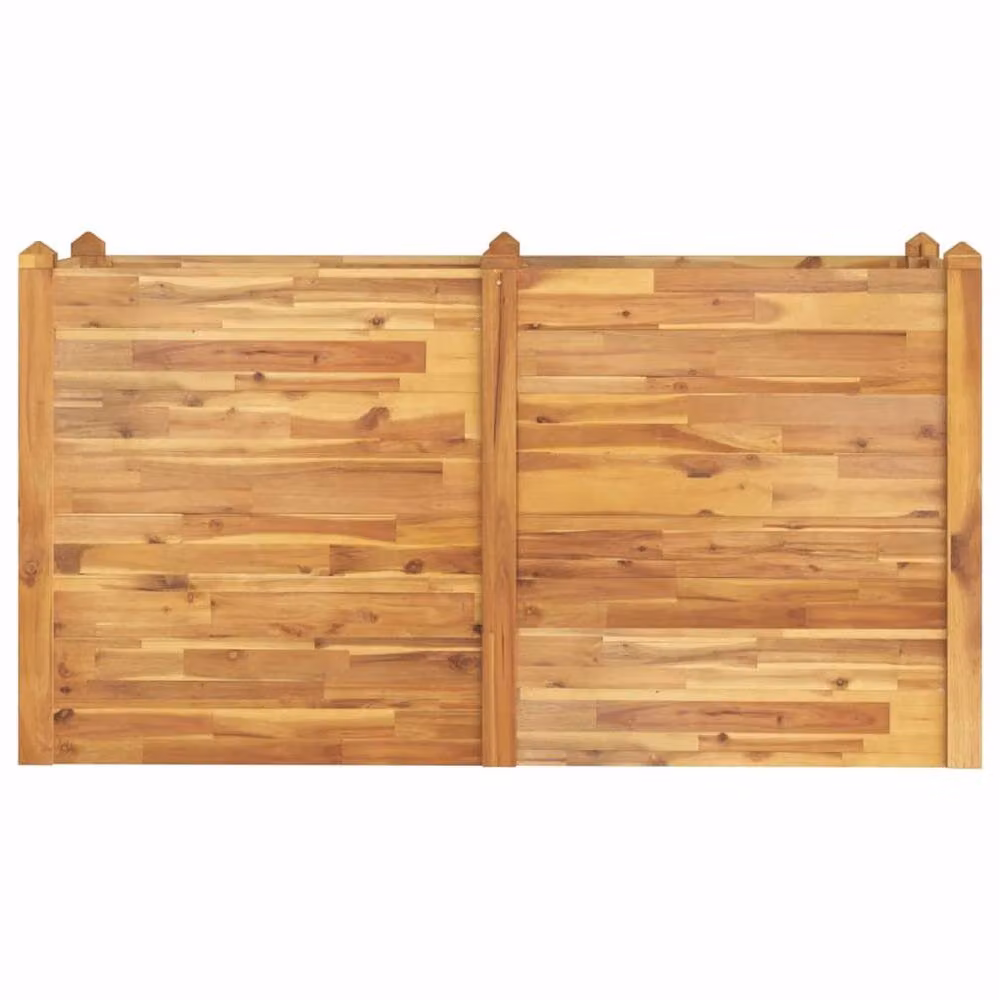 Berkfield Home Garden Raised Bed in Brown Solid Acacia Wood, W/D/H: 160 x 60 x 84 cm – 2