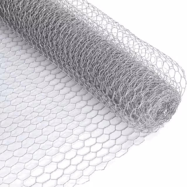 Garden Mile Silver Galvanised Steel Hexagonal Wire Mesh Fencing and Garden Mesh