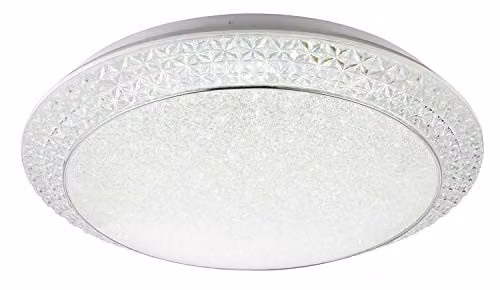 Netlighting Ronja LED Ceiling Light in White with Remote Control and Dimmable CCT, W/D/H: 40 x 40 x 12 cm