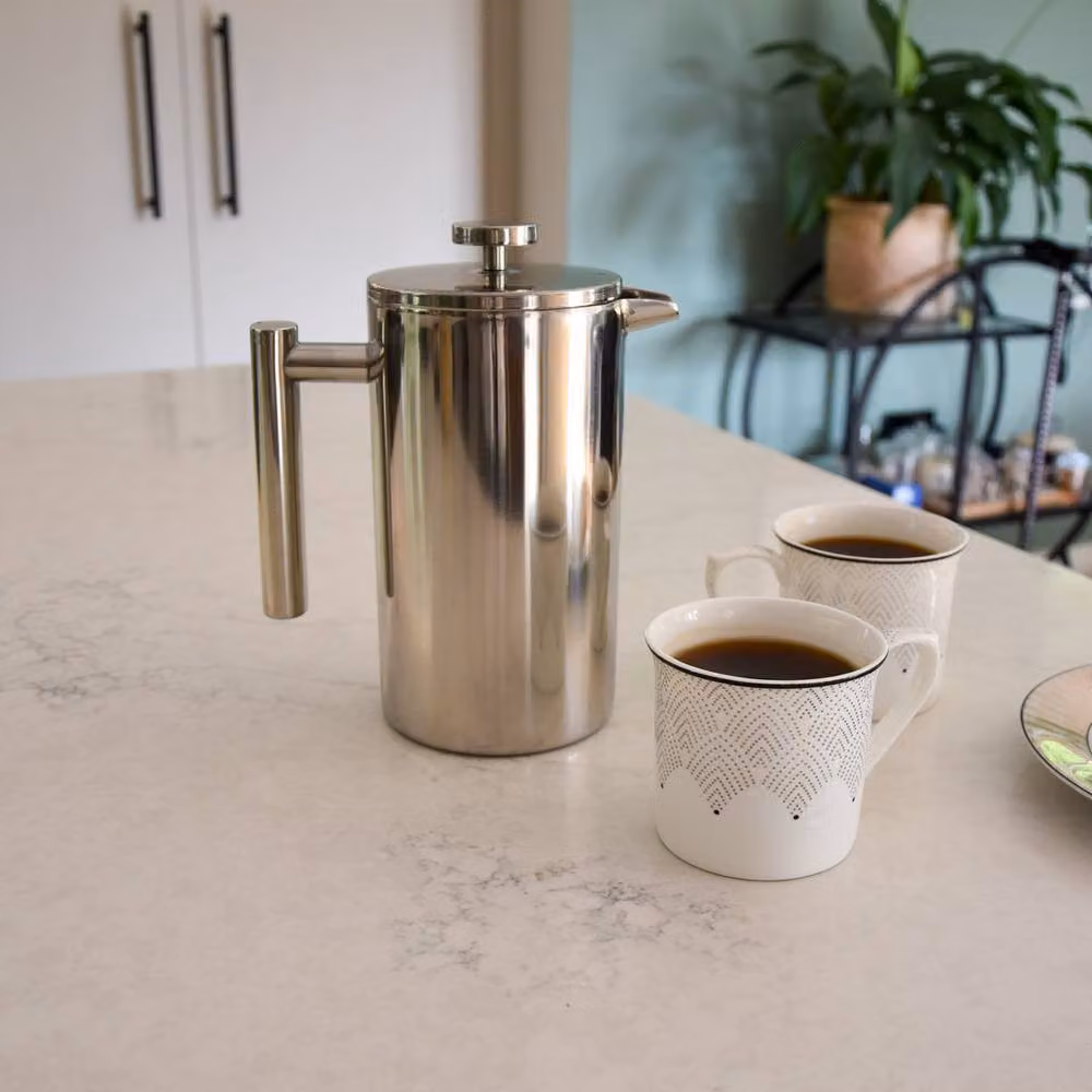 Madison & Mayfair Stainless Steel Cafetière in Metallic Silver – 2