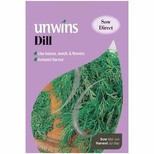 Unwins Dill Herb Seeds for Herb and Ornamental Gardens, Green – 2