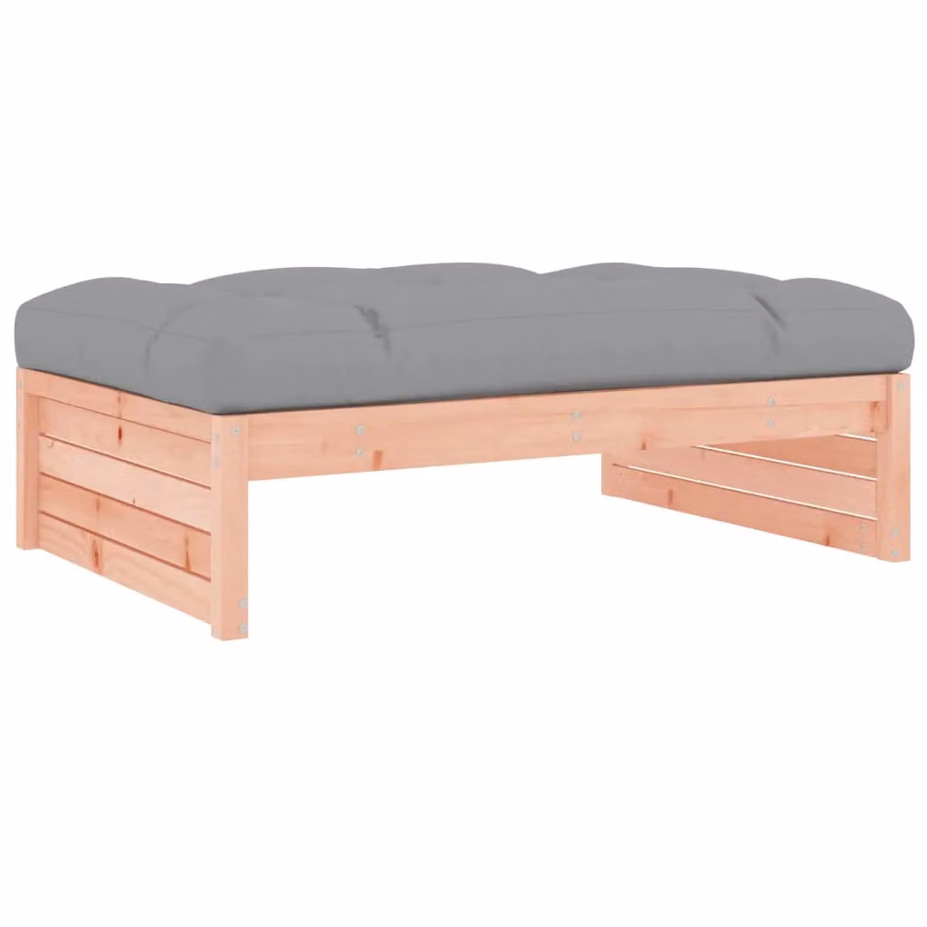 Berkfield Home Garden Brown Solid Wood Douglas Footstool W/D: 120 x 80 cm – 2