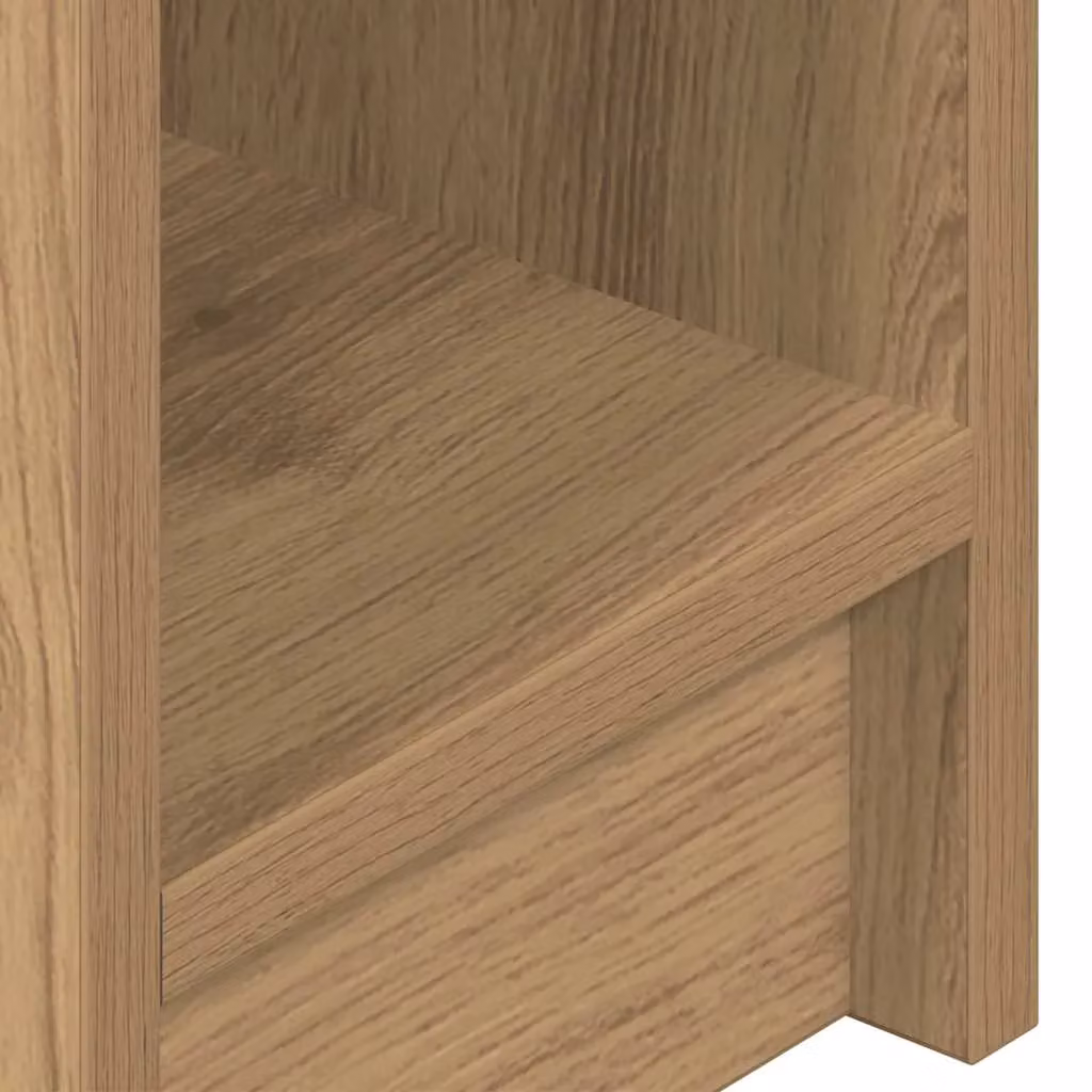 Berkfield Home Artisan Oak Bedside Cabinets with Drawer, 2 Piece Set, Brown, W/D/H: 20 x 36 x 60 cm – 3