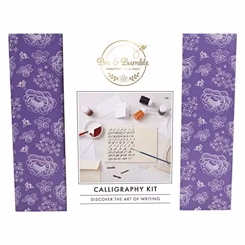 Bee & Bumble Calligraphy Ink Set in Blue, Black, Red and Yellow – 1