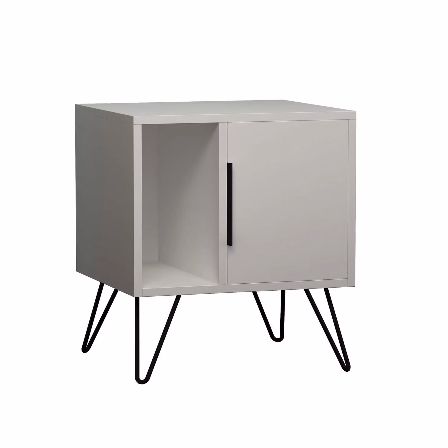 Decortie Glynn Modern Bedside Table in White – 3