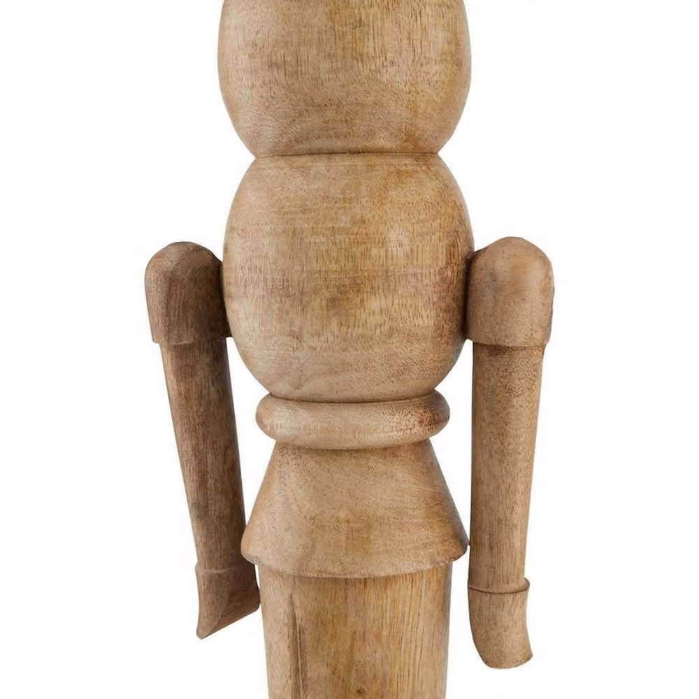 Lemon Pavilion Furniture and Decor Large Rustic Nutcracker Christmas Decoration, Brown, W: 14 cm, D: 12 cm, H: 60 cm – 2
