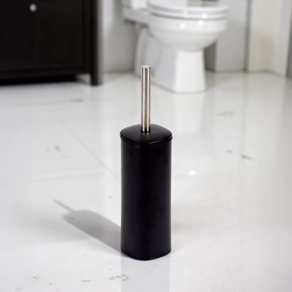 Showerdrape Capri 3L Freestanding Pedal Bin and Toilet Brush Set in Black or White – 2