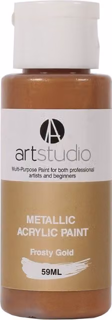 Art Studio Metallic Acrylic Paint in Frosty Gold