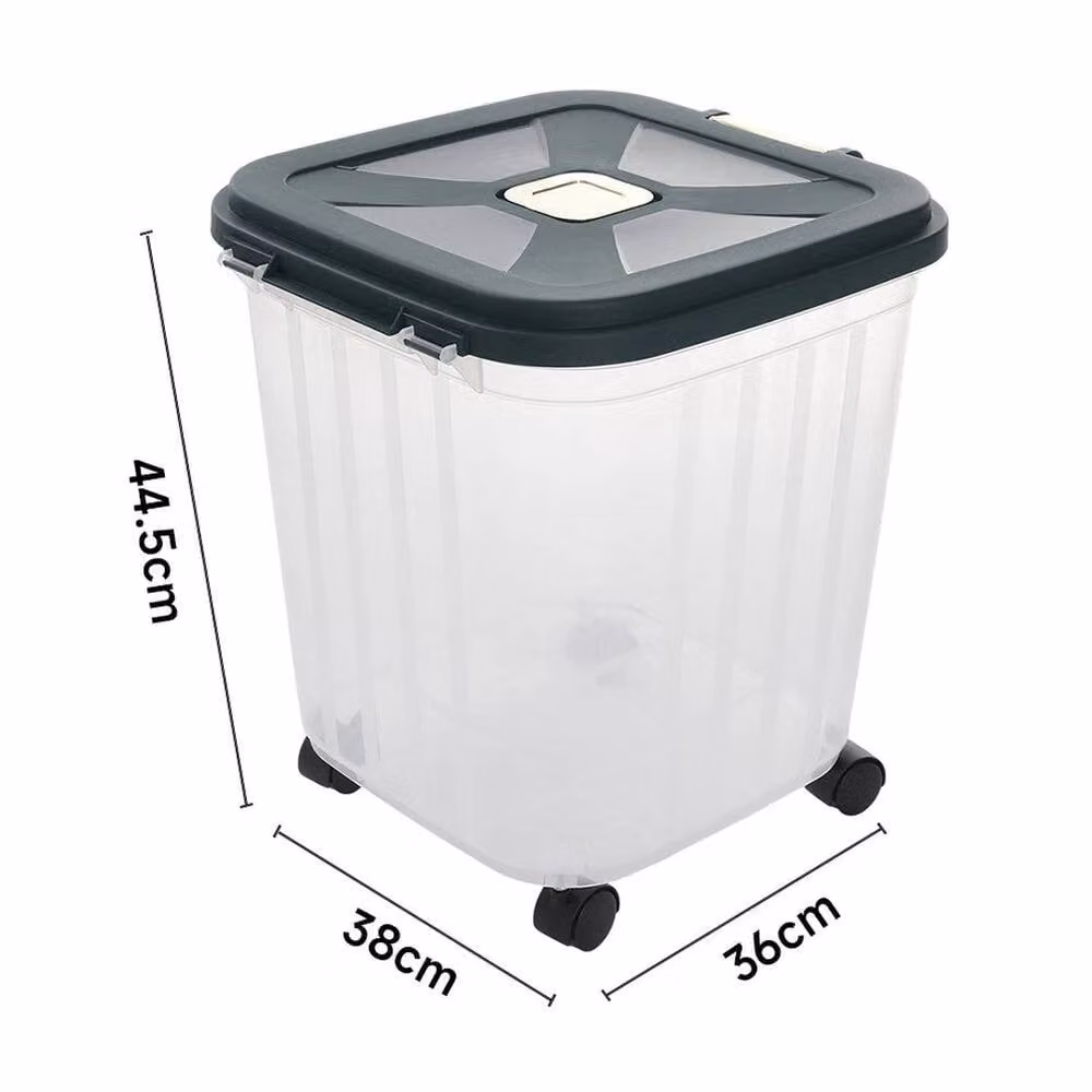 FORGEVIO XL Food Storage Container with Wheels in Dark Green, 12.5kg Capacity – 2