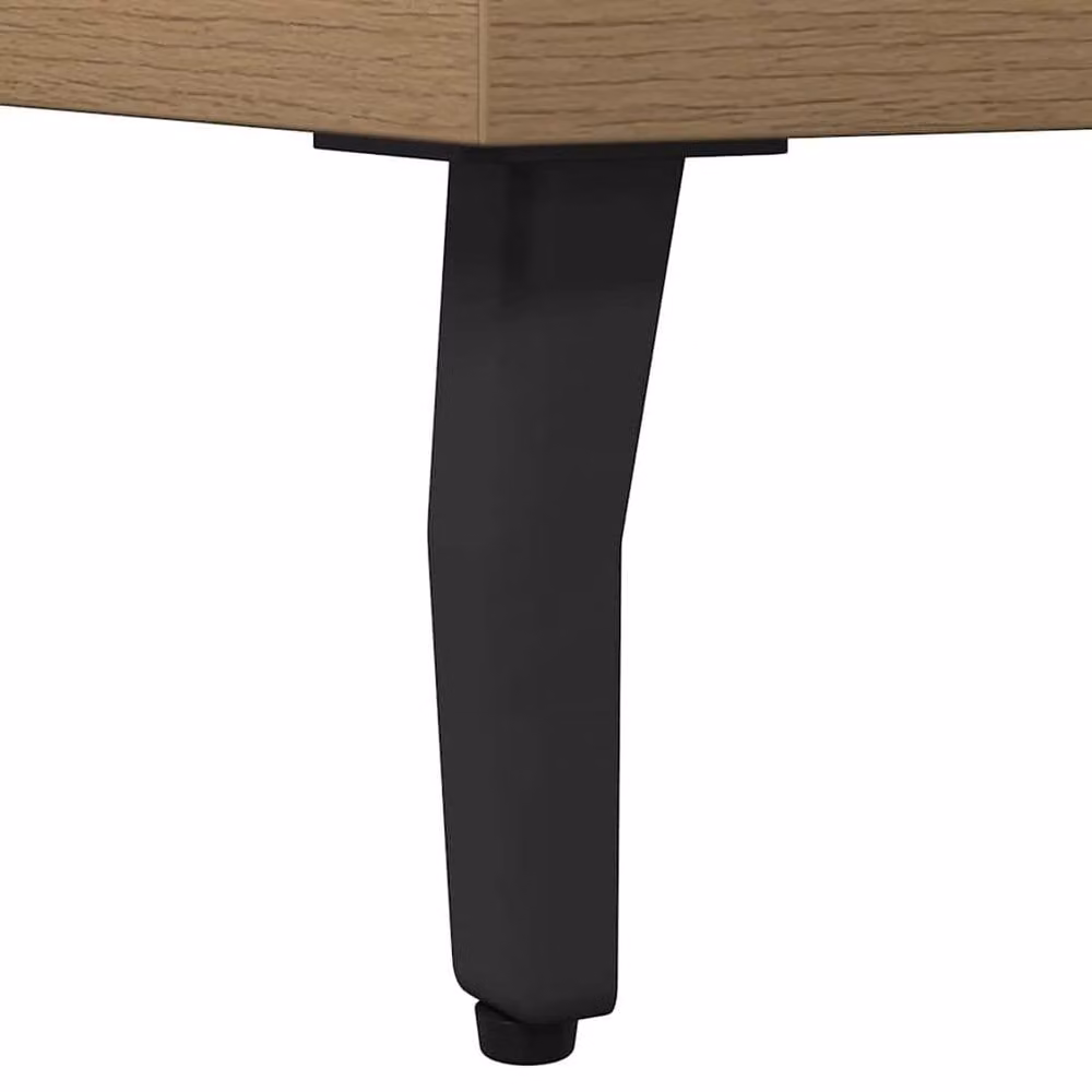 Berkfield Home Artisan Oak TV Cabinet in Brown, W: 150 cm, D: 30 cm, H: 44.5 cm – 4