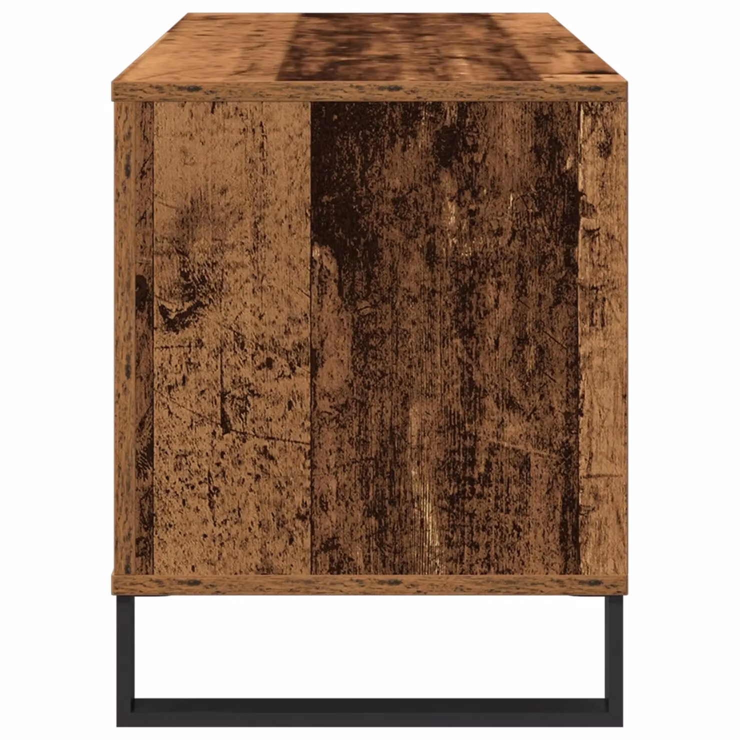 Berkfield Home Artisan Oak Record Cabinet in Brown, W/D/H: 100 x 38 x 48 cm – 3