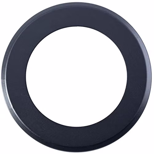 Loops Pair Screw On Round Rose Cover Plates, Matt Black, Diameter: 50 mm, Depth: 10 mm – 3