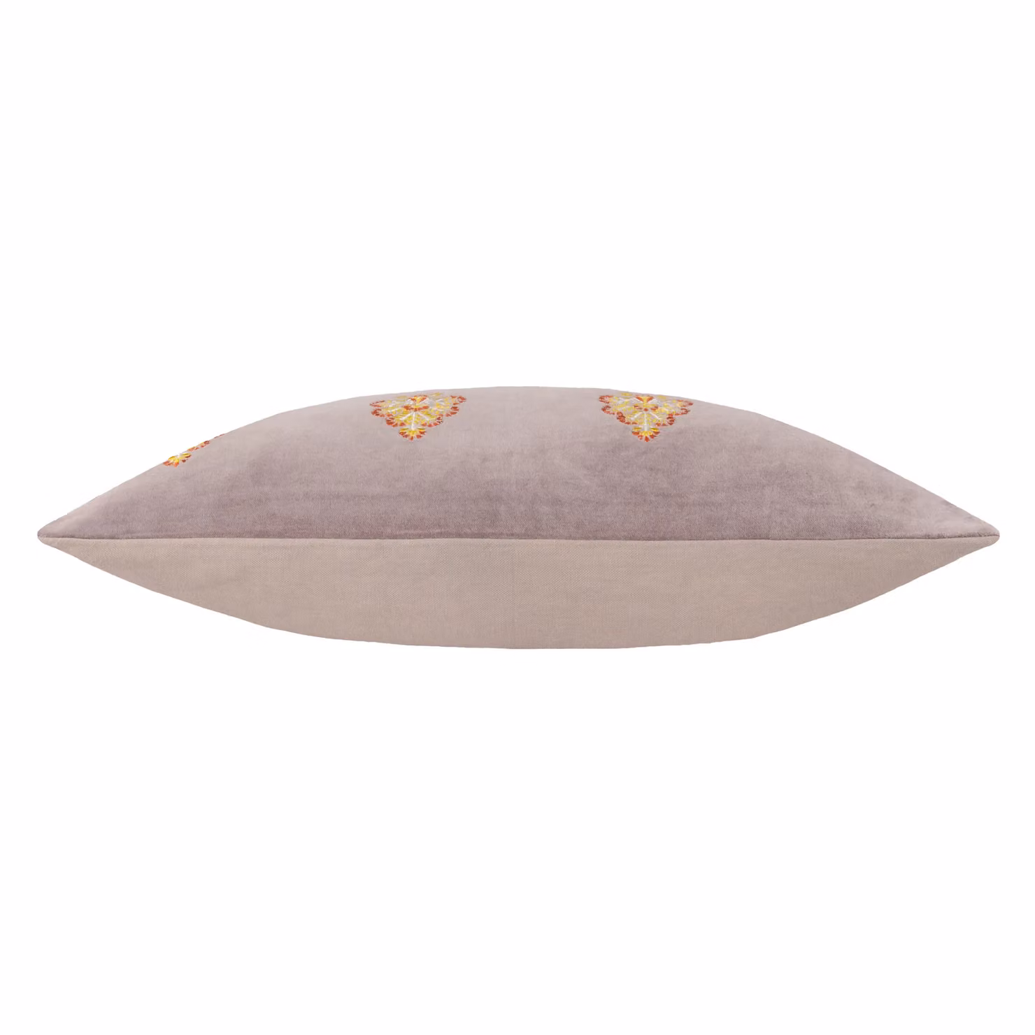 Paoletti Rennes Floral Embroidered Rectangular Cushion in Beige and Brown, W/D/H: 40 x 40 x 40 cm – 3