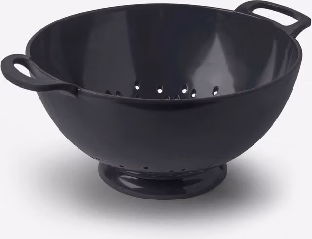 Zeal Melamine Colander with Handles, Grey, 24cm – 5