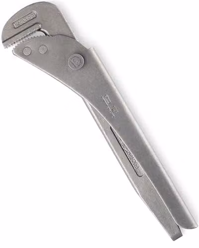 Footprint Original Adjustable Pipe Wrench, 300mm, Grey/Silver Steel