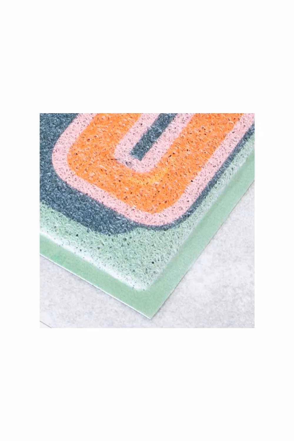 Artsy Mats Ciao Doormat in Green and Multicolour, W/D: 70 x 40 cm – 2